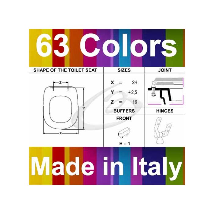 Copriwater In Termoindurente Bianco Lucido – Compatibile Con Serie Tesi Ideal Standard By HYDRO HOME