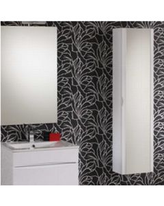 44676 - COLONNA CON VETRO BIANCO LUCIDO