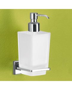 6981 - COLORADO DOSASAPONE CON EROGATORE IN METALLO CROMATO E CONTENITORE IN VETRO SATINATO