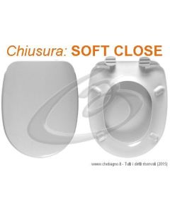 ARIA OLD CATALANO SEDILE WC TERMOINDURENTE SOFT CLOSE CHIUSURA RALLENTATA COPRIWATER BIANCO