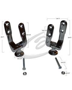 CERNIERE COPRIWATER COVER ALTHEA - CROMO LUCIDO