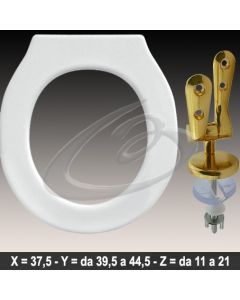 COPRIWATER PALLADIO ARCHIADE CERNIERA DORATA ORO