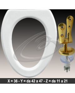 COPRIWATER MULTISPAZIO CESABO CERNIERA DORATA ORO