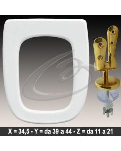 COPRIWATER REGINA DELTA CERNIERA DORATA ORO