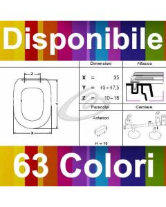 COPRIWATER POZZI GINORI EASY 02 SOSPESO