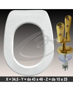 COPRIWATER MISTRAL EOS SIMCA CERNIERA DORATA ORO