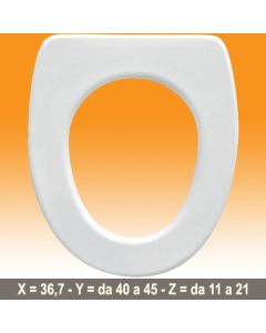 ESE ESEDRA - COPRIWATER LEGNO TRUCIOLARE POLIESTERE BIANCO