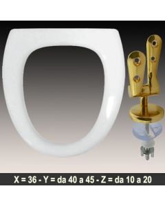 COPRIWATER EXEL MULTISPAZIO CESABO CERNIERA DORATA ORO