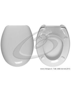 FISH AZZURRA SEDILE WC TERMOINDURENTE AVVOLGENTE COPRIWATER BIANCO MADE IN ITALY