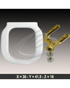 COPRIWATER MODI' GLOBO CERNIERA DORATA ORO