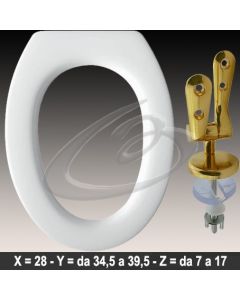 COPRIWATER BAMBI IDEAL STANDARD CERNIERA DORATA ORO