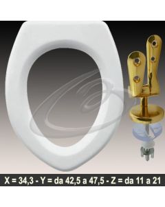 COPRIWATER ELLISSE IDEAL STANDARD CERNIERA DORATA ORO