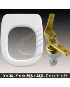 COPRIWATER TESI IDEAL STANDARD CERNIERA DORATA ORO