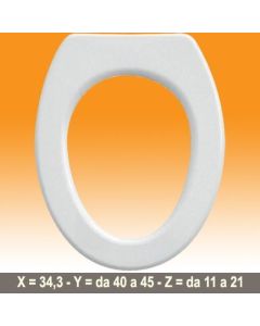 JIKA LAUFEN - COPRIWATER LEGNO TRUCIOLARE POLIESTERE BIANCO