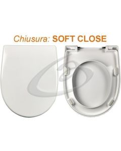 Copriwater Pratika Azzurra Termoindurente Soft Close Chiusura Rallentata