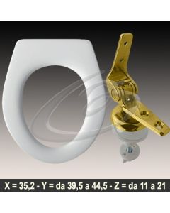 COPRIWATER DIANA VITRUVIT CERNIERA DORATA ORO