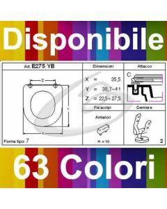 COPRIWATER ZERO 45x35 CATALANO - DISPONIBILE IN 63 COLORI - MADE IN ITALY