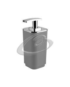 DOSASAPONE BAGNO DA APPOGGIO G SEVENTY GEDY RESINA GRIGIO 6382