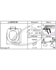 COPRIWATER AZZURRA TONDO - DISPONIBILE IN 63 COLORI - MADE IN ITALY