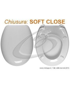 FISH FALERII SEDILE WC TERMOINDURENTE AVVOLGENTE SOFT CLOSE CHIUSURA RALLENTATA COPRIWATER BIANCO