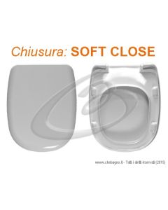 TANIA SANEX SEDILE WC TERMOINDURENTE AVVOLGENTE SOFT CLOSE CHIUSURA RALLENTATA COPRIWATER BIANCO
