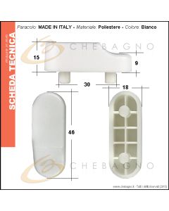 Paracolpo per sedile wc 2 pioli doppia altezza