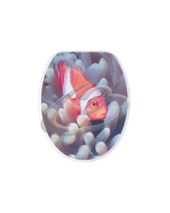 SEDILE WC IN MDF GRANATO PESCE PAGLIACCIO GEDY CO41