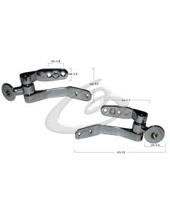 CERNIERE COPRIWATER KERASAN VOLANT - CROMO LUCIDO