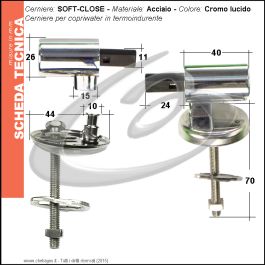 CERNIERE SOFT CLOSE COPRIWATER - CHIUSURA RALLENTATA FISSAGGIO AD - Foto 5