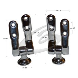 Copriwater Dolomite Fleo In MDF - Bianco Con Cerniere Ottone, Made In Italy - Foto 9