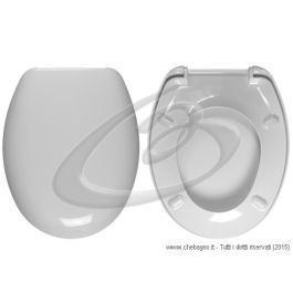 Copriwater Originale Dolomite Novella - Termoindurente Bianco, Cerniere Inox, Made In Italy - Foto 12