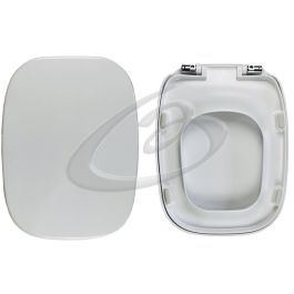 Sedile wc termoindurente mod. d313 con cerniere regolabili forma 8