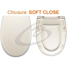 HIDRA LOFT WC-Sitz – Thermoindurchmesser, Weiß, Mit Edelstahl-Scharnieren & Soft-Close