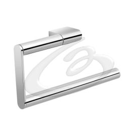 Bremermann LUCENTE Anello Porta Asciugamani In Acciaio Inox Cromato – Girevole, 18,5x21x5 Cm