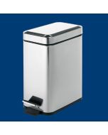 PORTARIFIUTI PER BAGNO RETTANGOLARE ARGENTA LITRI 5 GEDY 2909