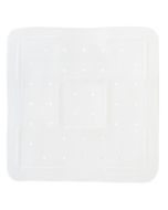 975555 - TAPPETO QUADRATO ANTISCIVOLO PER VASCA E DOCCIA TINTA UNITA, BIANCO