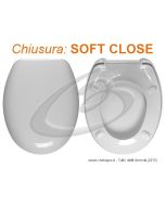 ISEO GSI SEDILE WC TERMOINDURENTE AVVOLGENTE SOFT CLOSE CHIUSURA RALLENTATA COPRIWATER BIANCO