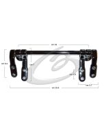 CERNIERE COPRIWATER POZZI GINORI OLIMPICA  ALFEO - CROMO LUCIDO