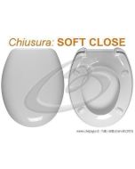 ATHENA KERAFINA SEDILE WC TERMOINDURENTE AVVOLGENTE SOFT CLOSE CHIUSURA RALLENTATA COPRIWATER BIANCO