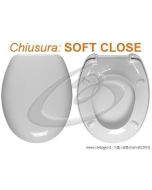 AVENTINO ISVEA SEDILE WC TERMOINDURENTE AVVOLGENTE SOFT CLOSE CHIUSURA RALLENTATA COPRIWATER BIANCO