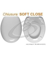 BALZANA SENESI SEDILE WC TERMOINDURENTE AVVOLGENTE SOFT CLOSE CHIUSURA RALLENTATA COPRIWATER BIANCO