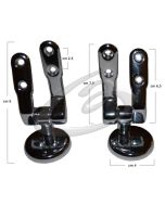 CERNIERE COPRIWATER BURLINGTON - CROMO LUCIDO