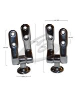 CERNIERE COPRIWATER DOLOMITE SUITE - CROMO LUCIDO