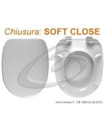 CONNECT IDEAL STANDARD SEDILE WC TERMOINDURENTE SOFT CLOSE CHIUSURA RALLENTATA COPRIWATER BIANCO