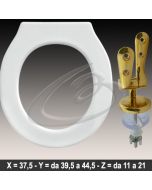 COPRIWATER PALLADIO ARCHIADE CERNIERA DORATA ORO