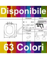 COPRIWATER CINQUE AXA - DISPONIBILE IN 63 COLORI - MADE IN ITALY