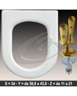 COPRIWATER NAVONA DELTA CERNIERA DORATA ORO