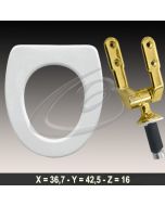 COPRIWATER CORALLO DOLOMITE CERNIERA DORATA ORO