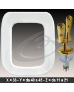 COPRIWATER D-CODE LAUFEN DURAVIT CERNIERA DORATA ORO