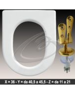 COPRIWATER VIENNA DURAVIT CERNIERA DORATA ORO